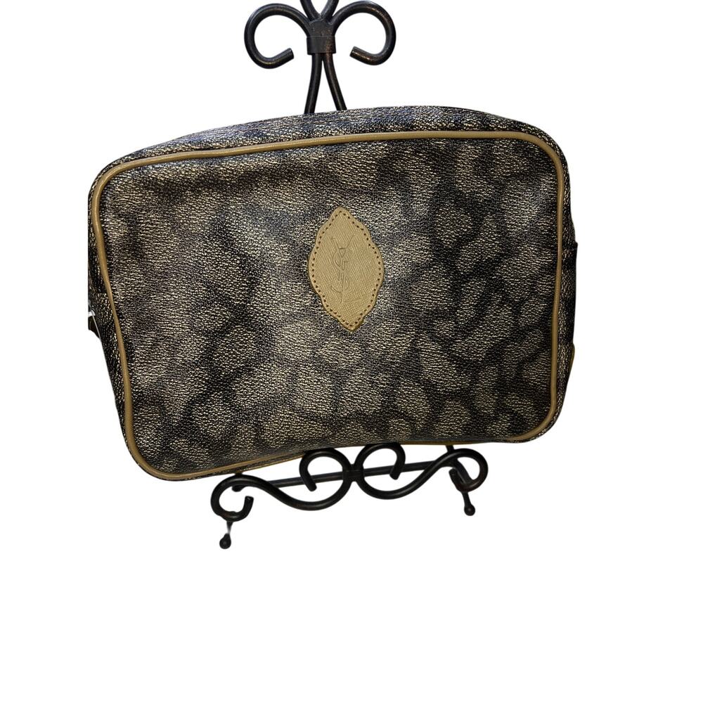 Yves Saint Laurent Giraffe Zipper Cosmetic or Accessory Bag